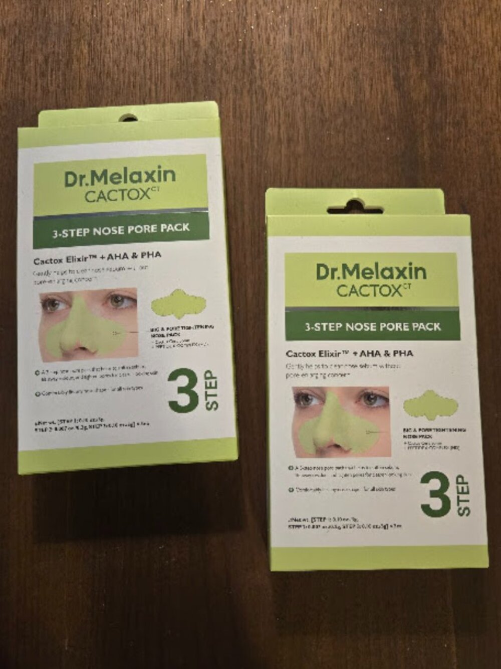 Dr.Melaxin CACTOX 3-STEP NOSE MASK PACK with AHA & PHA (2 Pack)